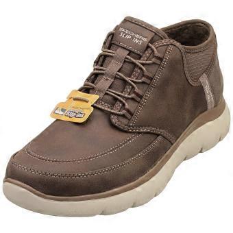Botas casuales Skechers Slip-ins Summits Siegul para hombre en color chocolate