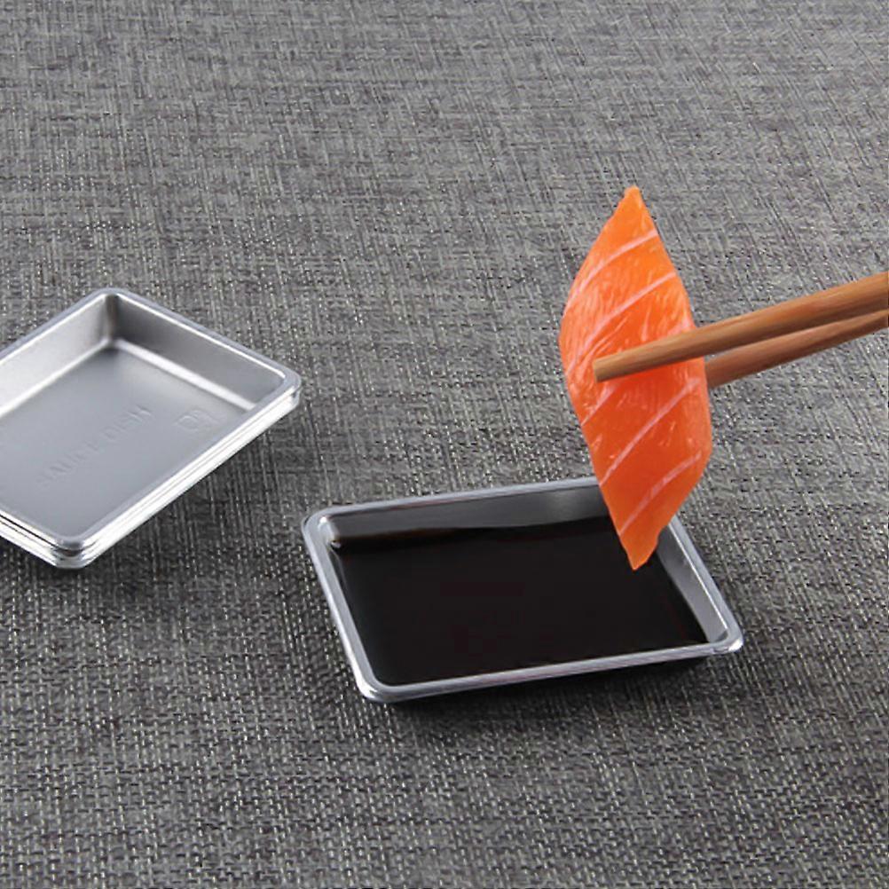 Rectangle Sauce Dishes compatible with Dipping 200Pcs Black Plastic Plates