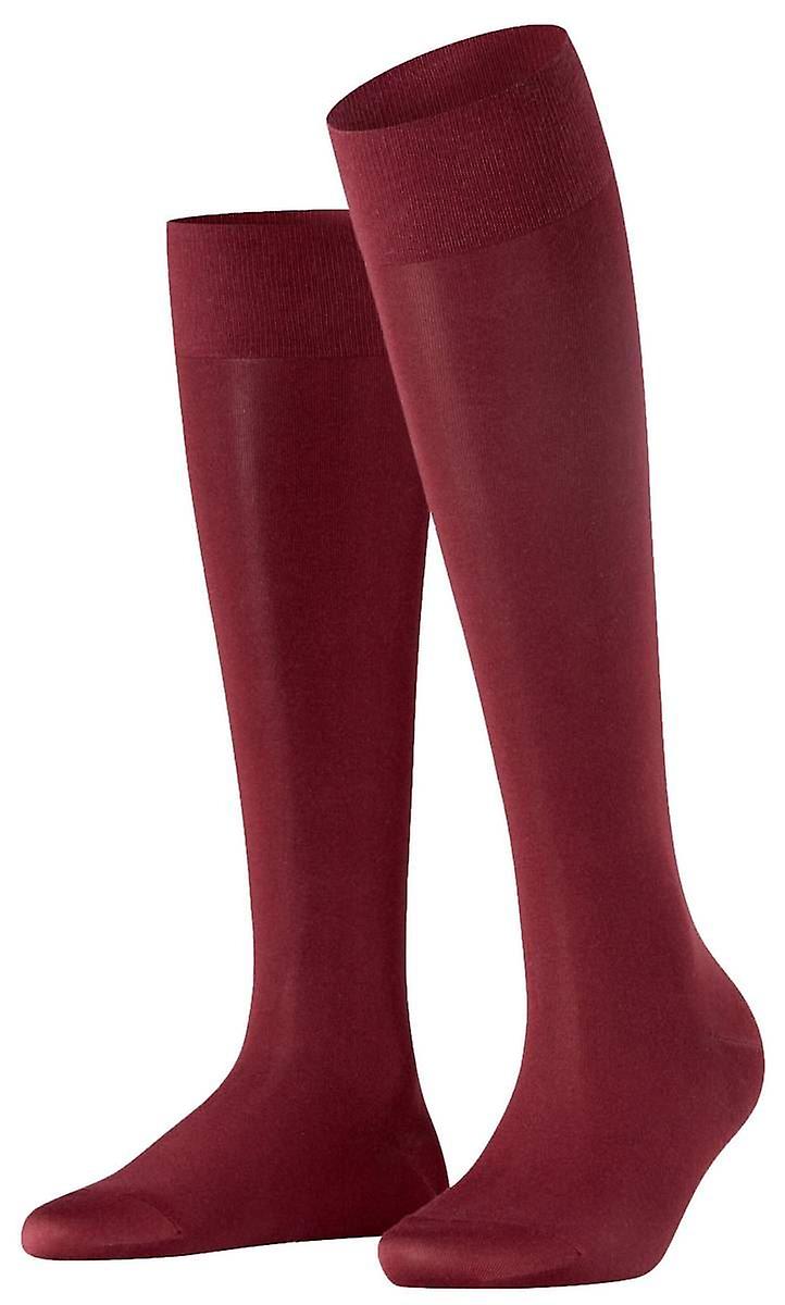 Falke Cotton Touch Knee-High Socks - Burgundy