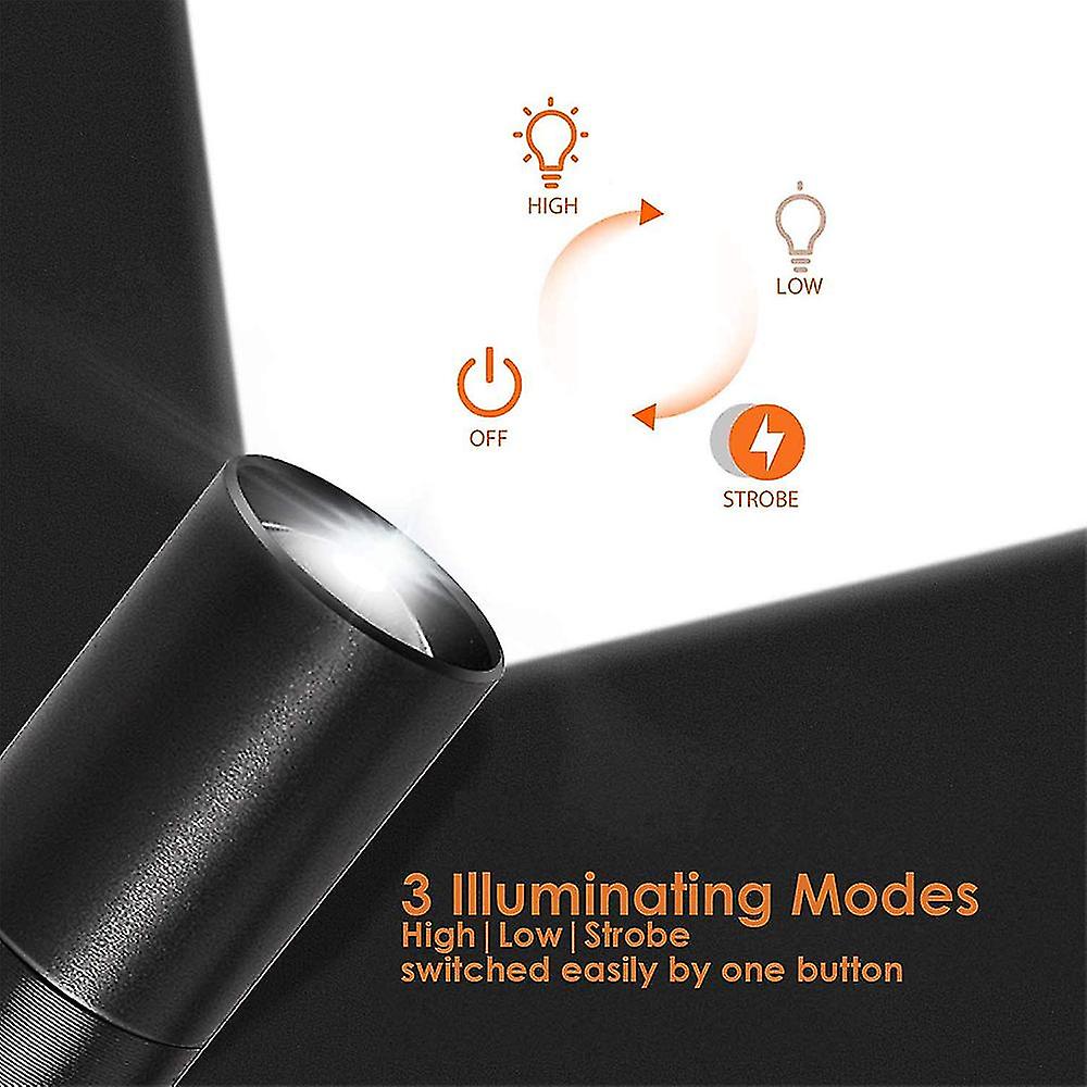 Mini Led Flashlight, Super Bright Led Flashlights With 3 Modes