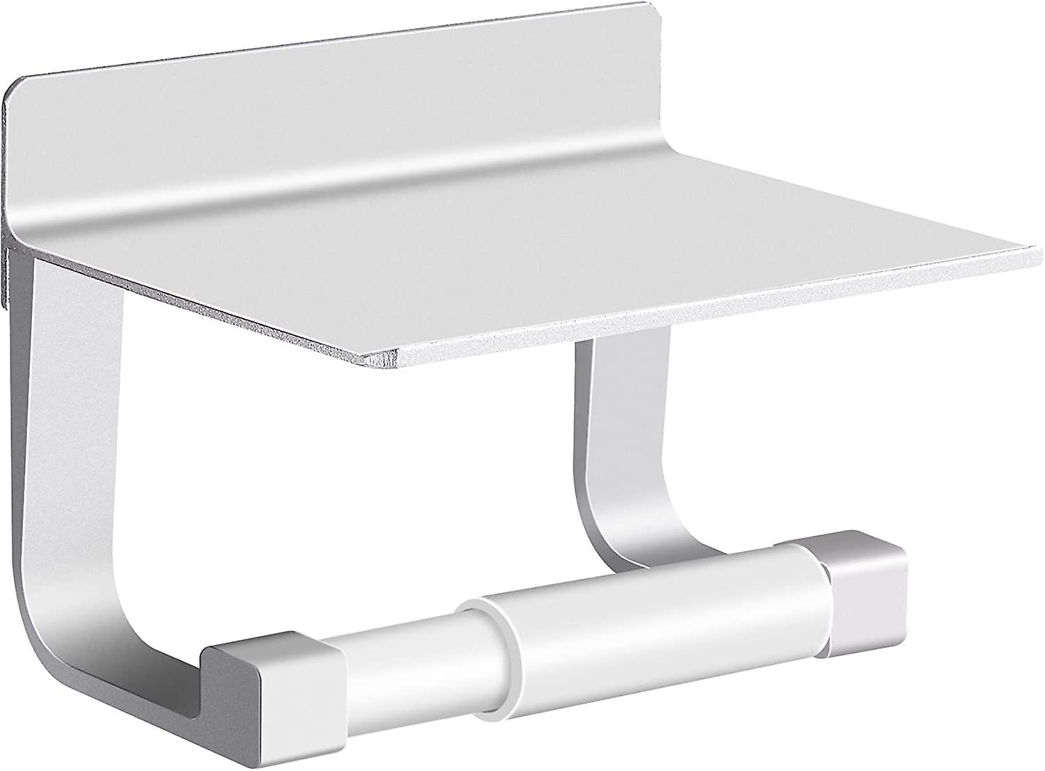 Support de rouleau de toilette noir Support de papier toilette Pas d’accessoires de perçage Finition mate murale