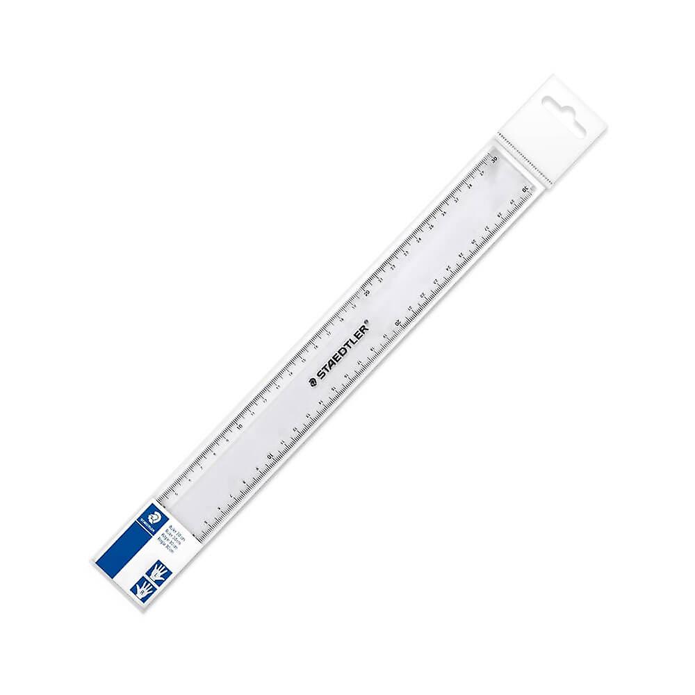 Staedtler Accurately Plastic Ruler 30cm Clear Transparent Right Left Handed User