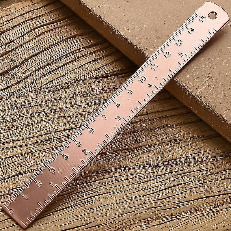 A Straight Measuring Metal Ruler For School Office