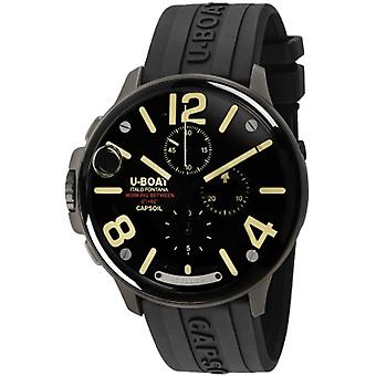 Capsoil Titan Schweizer Quarz Analoge Herrenuhr mit Kautschukarmband 8897