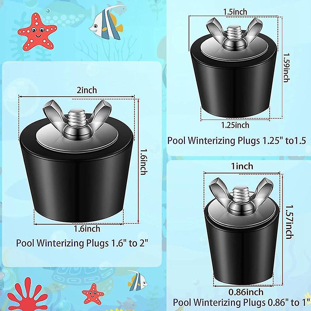 3 Sizes Rubber Pool Plug Pool Return Line Plug Pool Plug Splitter Plug Pool Plug For Above Ground P