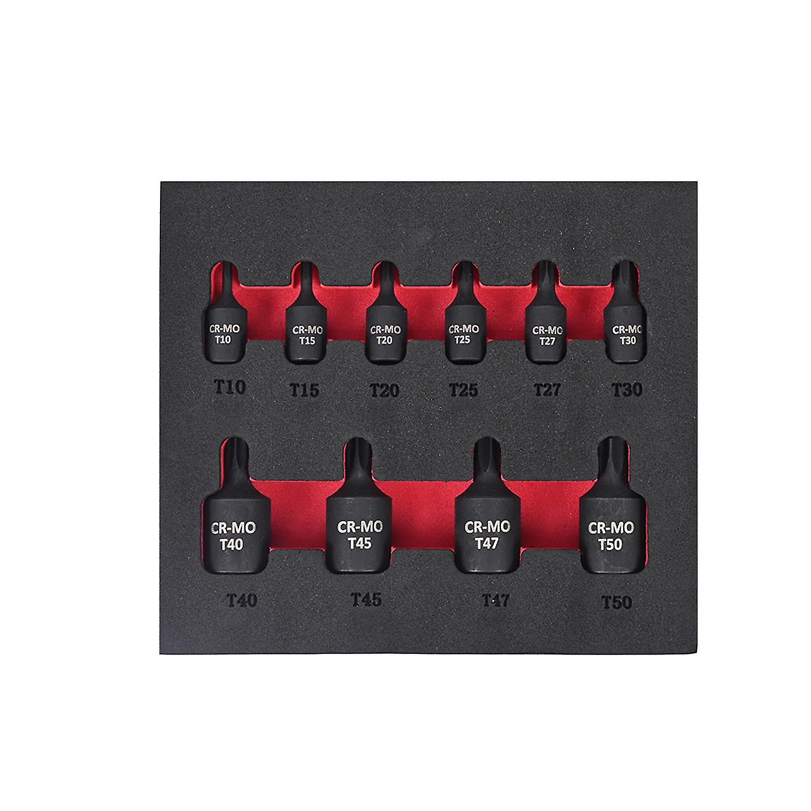 1 Set Screwdriver Bit Refined High Precision Rust-proof Efficiently Repair Wide Application Flower-shaped Screwdriver Bit Sleeve For Workshop