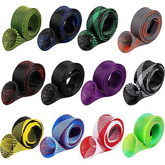 12pcs Rute Socke Angelrute Hülse Rutenabdeckung Geflochtene Maschenrute Schutz Pole Handschuhe Angelwerkzeuge. Flache oder spitze Ende/Spinn- oder Wurfruten. Für Ca