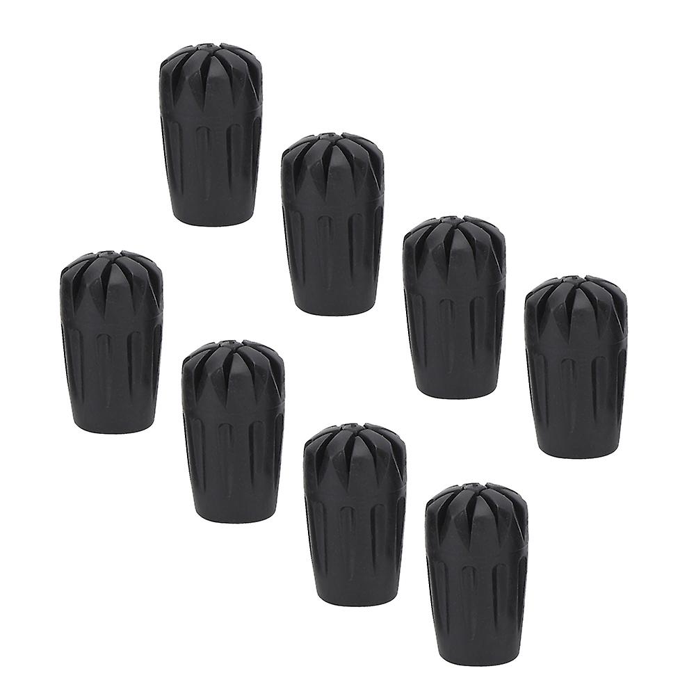 8Pcs Universal Rubber Walking Stick Replacement Tips 1.1cm x 3.8cm