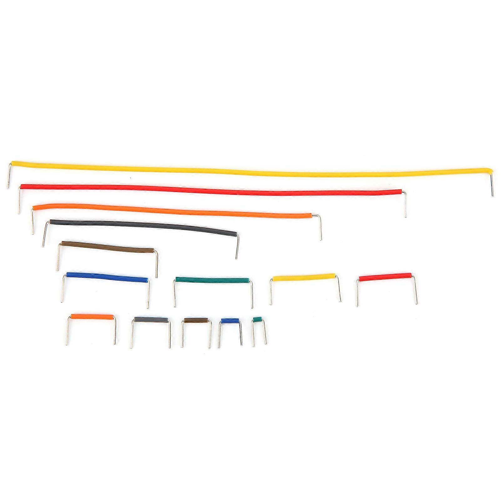 140Pcs Breadboard Jumper Wire 14 Lengths Electrical Wire Assorted with Plastic Storage Box