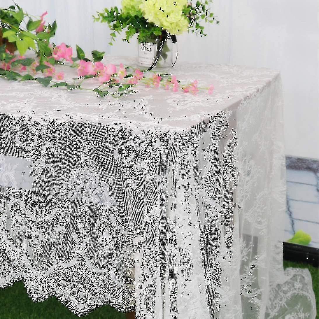 Vintage Renda Toalha de Mesa Boho Print Tablecloth150*300cm/59*118in-hao