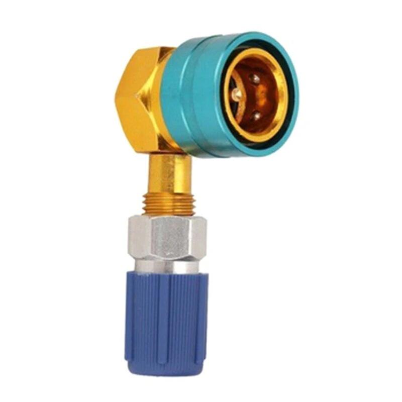 2pcs Adapter Quick Fitting Coupler R1234YF to R134A High Low Side Adapter Fitting Connector Car Air-conditioning Fitting Tools~64779