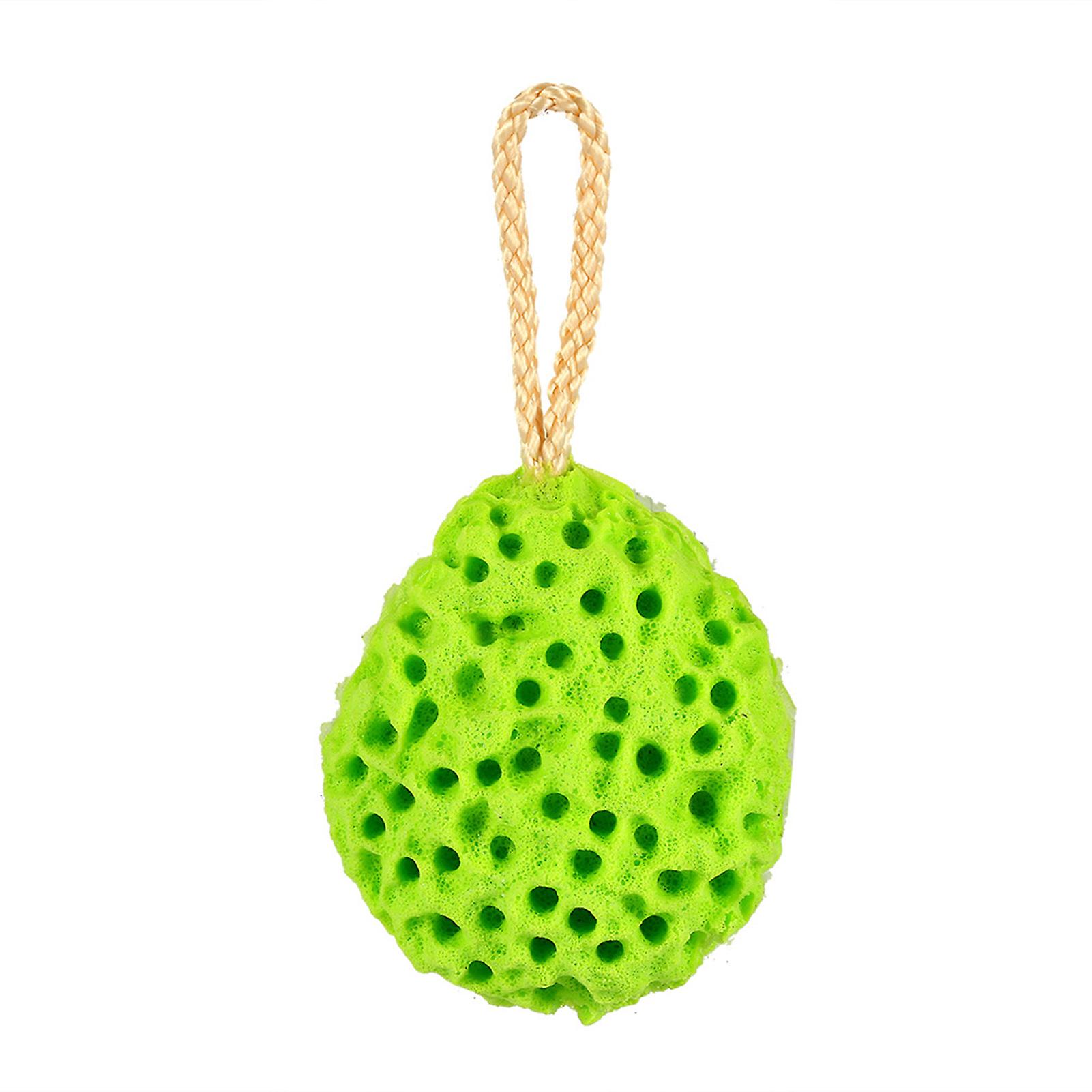 Éponge douce de beauté 4 couleurs, exfoliante, nettoyante, boule de bain (verte)
