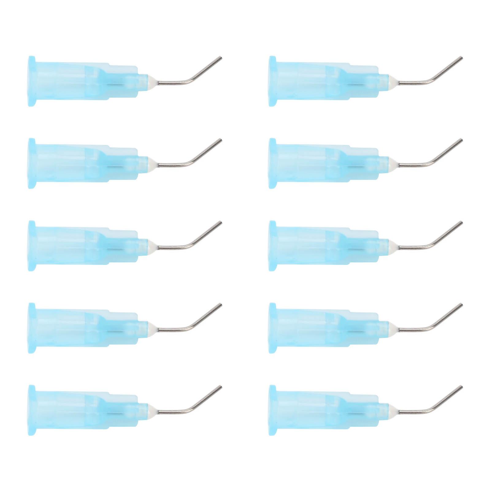 100pcs Disposable Dental Pre Bent Irrigation Needle Tips Dispensing Needle Tip Replacement Accessory 