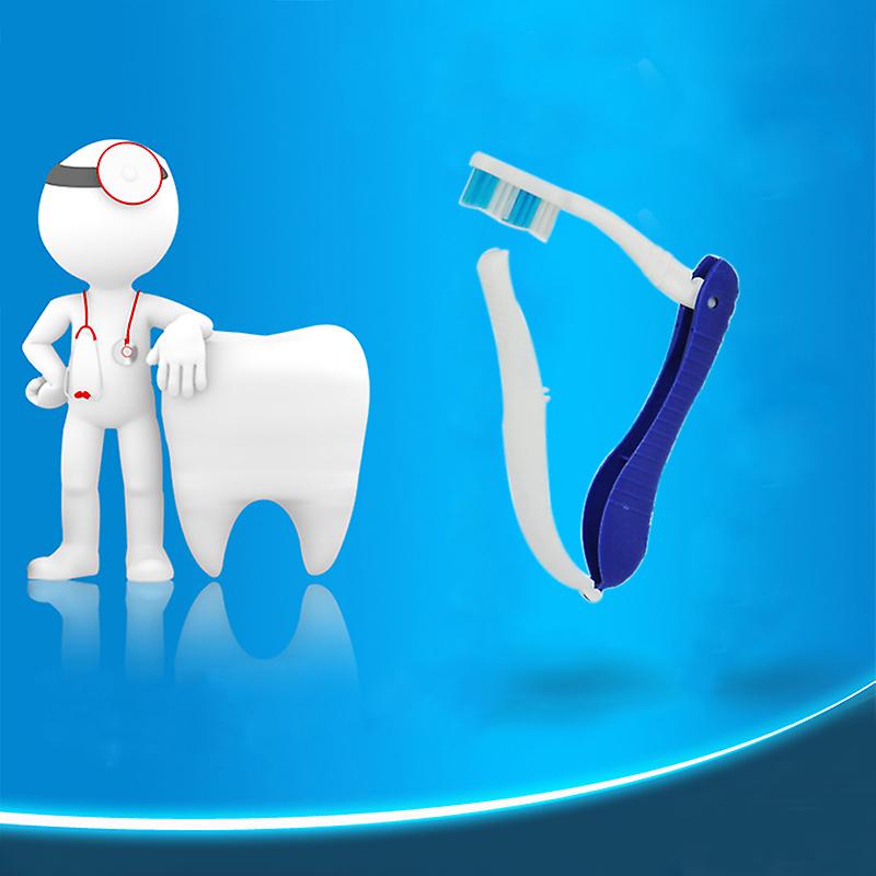 Ready to supply Haima folding toothbrush disposable aviation toothbrush folding toothbrush hotel disposable toothbrush