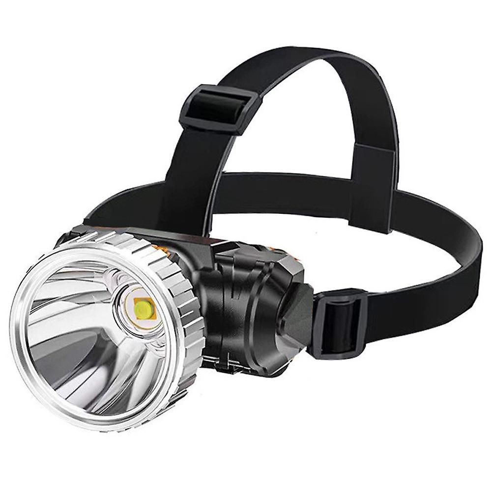 USB Rechargeable LED Headlamp Hands-Free Bright Light for Camping Running Fishing High Beam Weather-Resistant Headlight