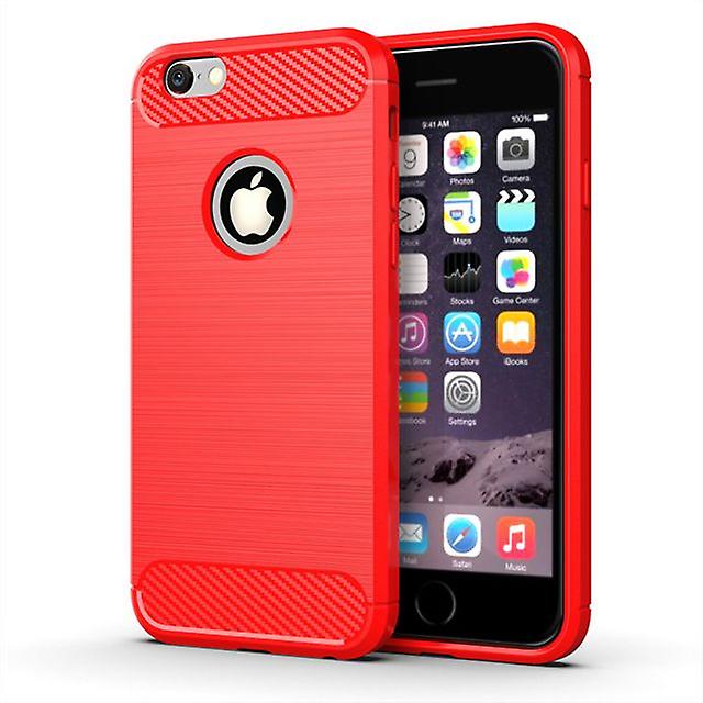Durable Soft Protective Shell Case for Apple iPhone 6S - Red
