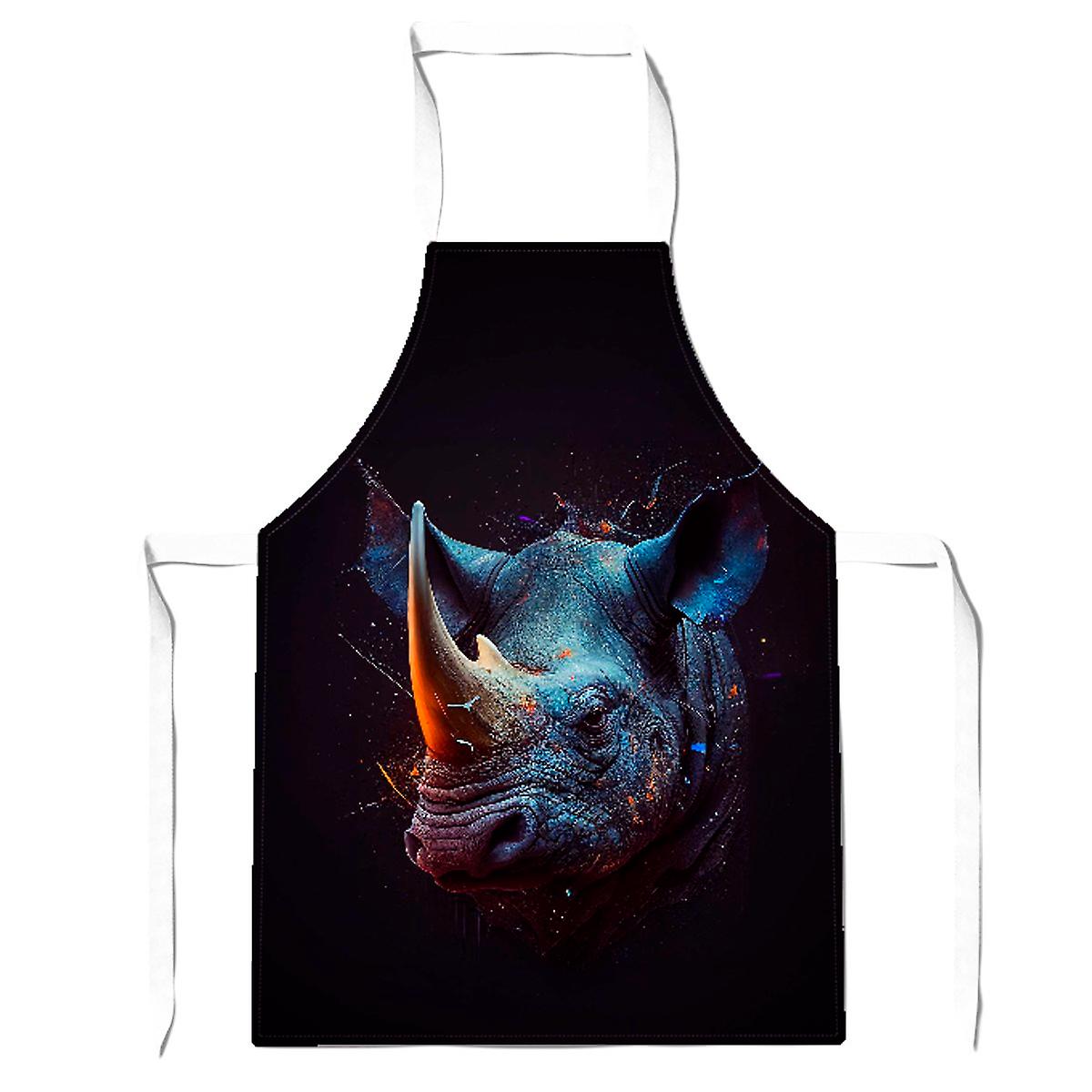 Rhino Face Splashart Apron