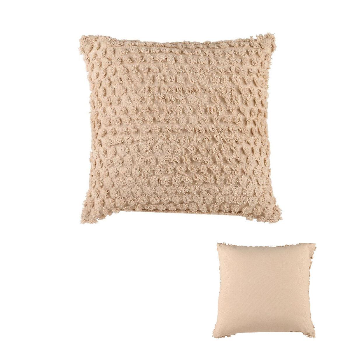 Accessorize Pippa Stone Square Filled Cushion 45Cm X Cushions & Decorative Pillows