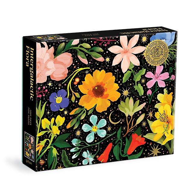 Intergalactic Flora 1000 Piece Foil Puzzle by Galison Jigsaw Book
