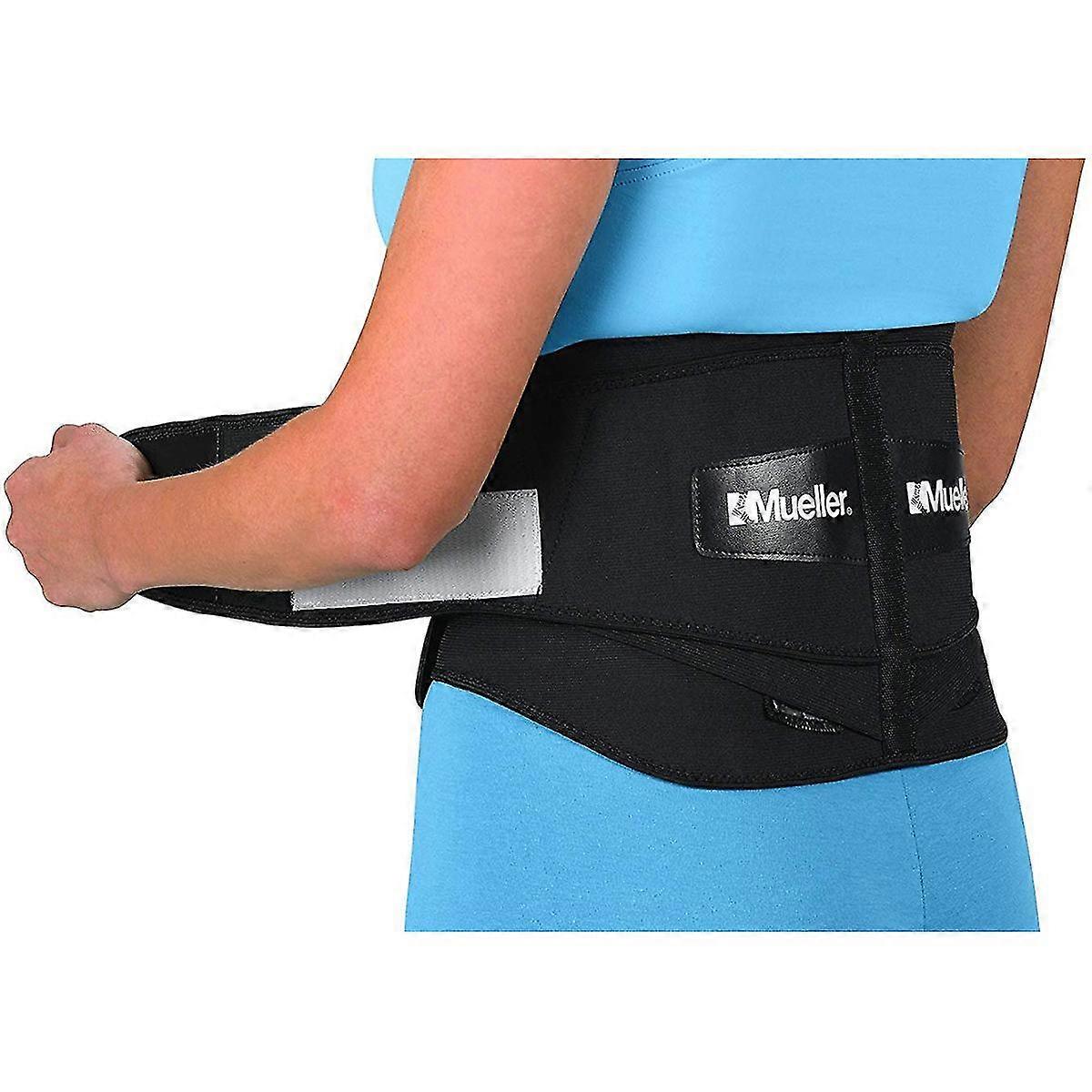 Mueller Adjustable Back Brace with Lumbar Pad - Regular - Black