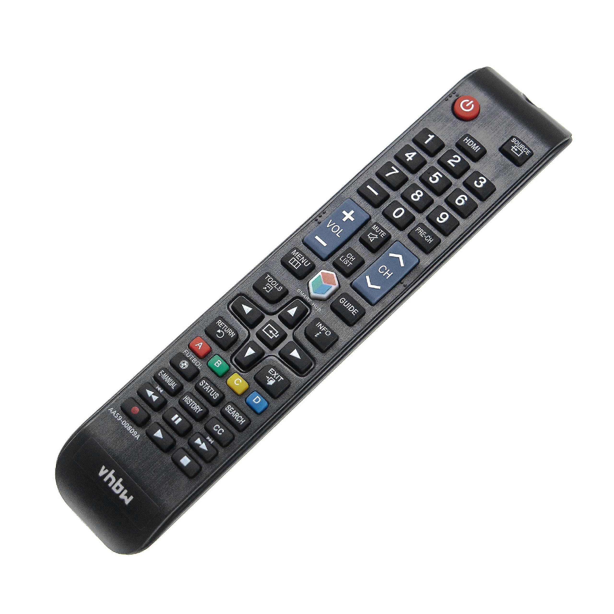 Diaľkové ovládanie vhbw kompatibilné so Samsung UE32F6400AK, UE32F6400AW, UE32F6470SS, UE32F6470, UE32F6510, UE32F6330AK TV, TV - náhradné diaľkové ovládanie