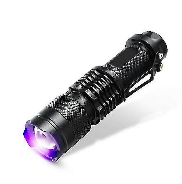 Mini straight tube violet light flashlight 365nm fluorescent agent detection flashlight