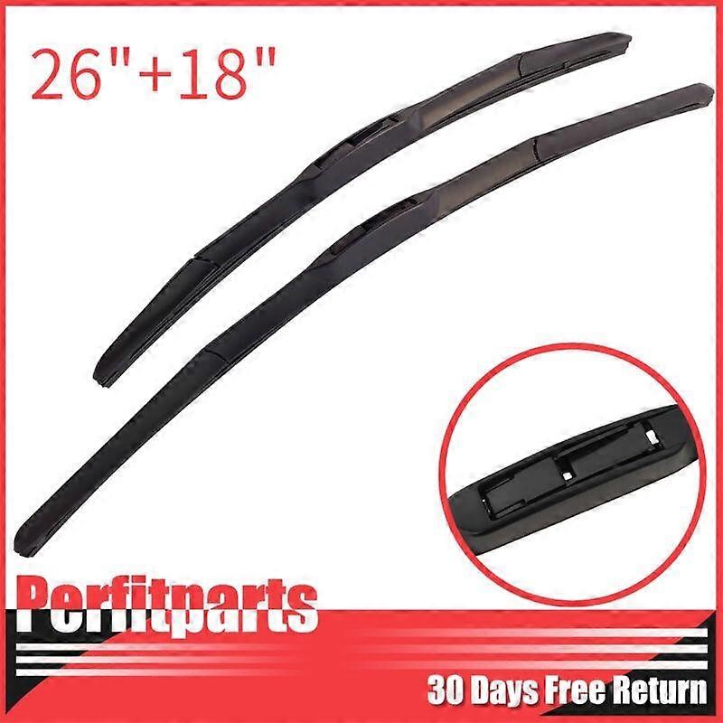 Upgrade Your Ride: 26 + 18 Premium Windshield Wiper Blades (Set of 2) compatible with Optimal Visibility ~ Front Left & Right NO.9381