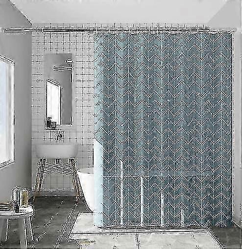 Bølgete linjer Dusjforheng Waterproof_Dec