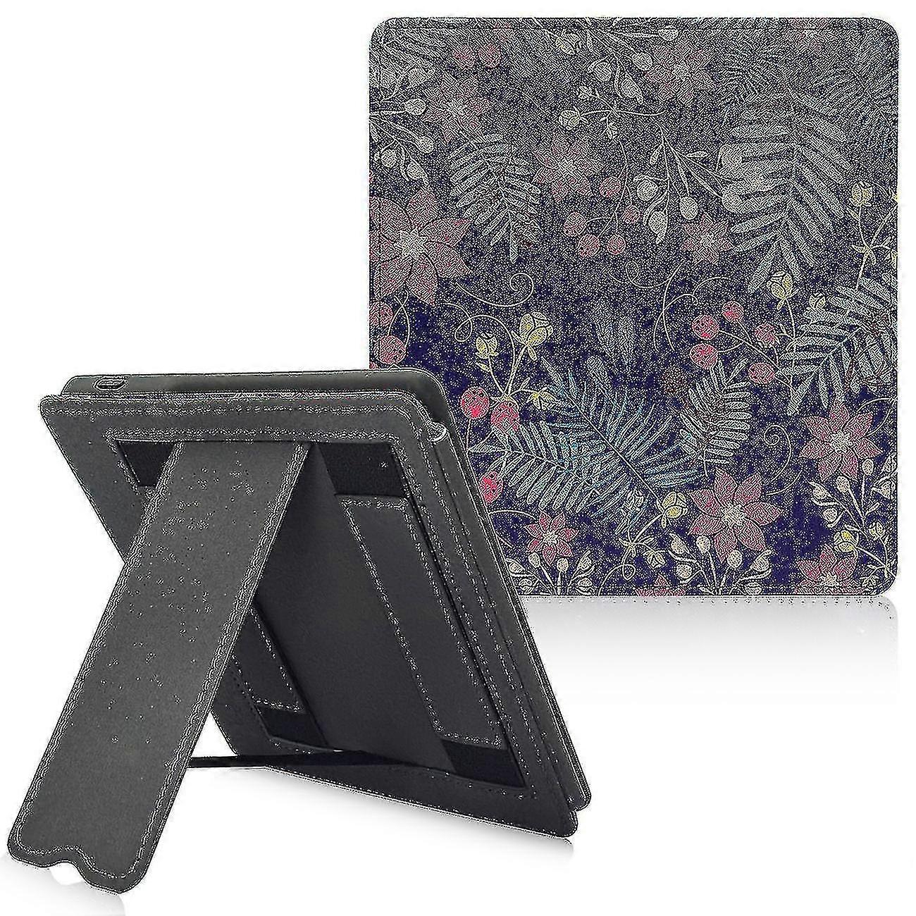 まったく新しいKindle Oasis(第10世代/第9世代、2019/2017)用スタンドケース、ダブルハンドストラップ付き/自動スリープ&ウェイク