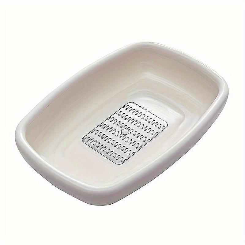 1pc Garlic Press & Grinder, Manual Mini Food Chopper & Cutter, Plastic Vegetable Processor for Onion, Ginger, Carrot, Potato - Kitchen Gadget with Two