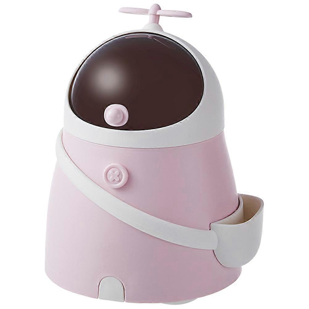 Trash Can Mini Trash Can Astronaut Spaceman Cute Waste Garbage Can Countertop Trash Can