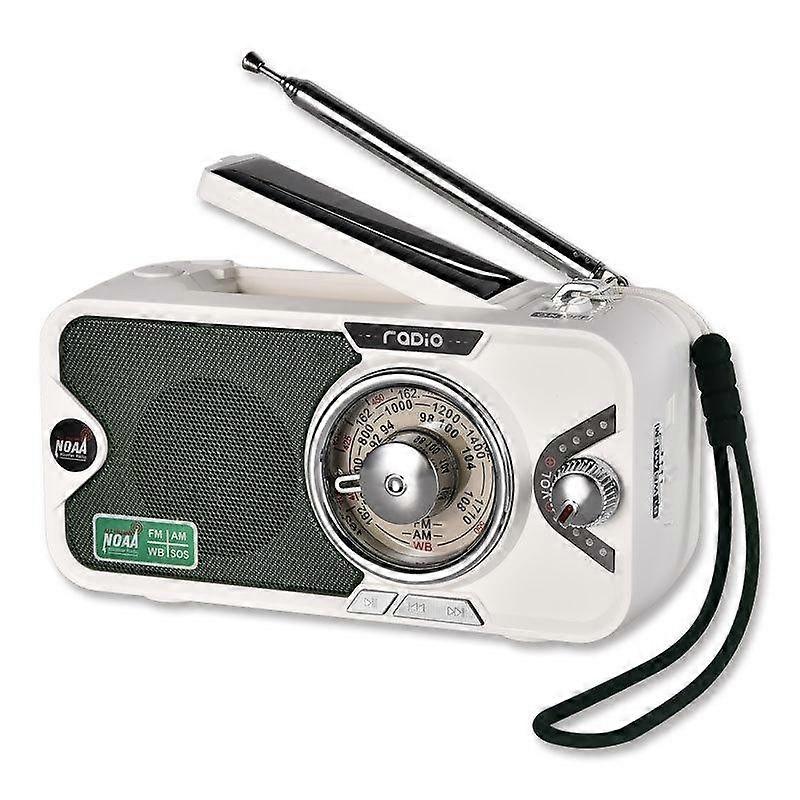 Bluetooth speaker multifunctional emergency hand-cranked solar charging radio flashlight audio