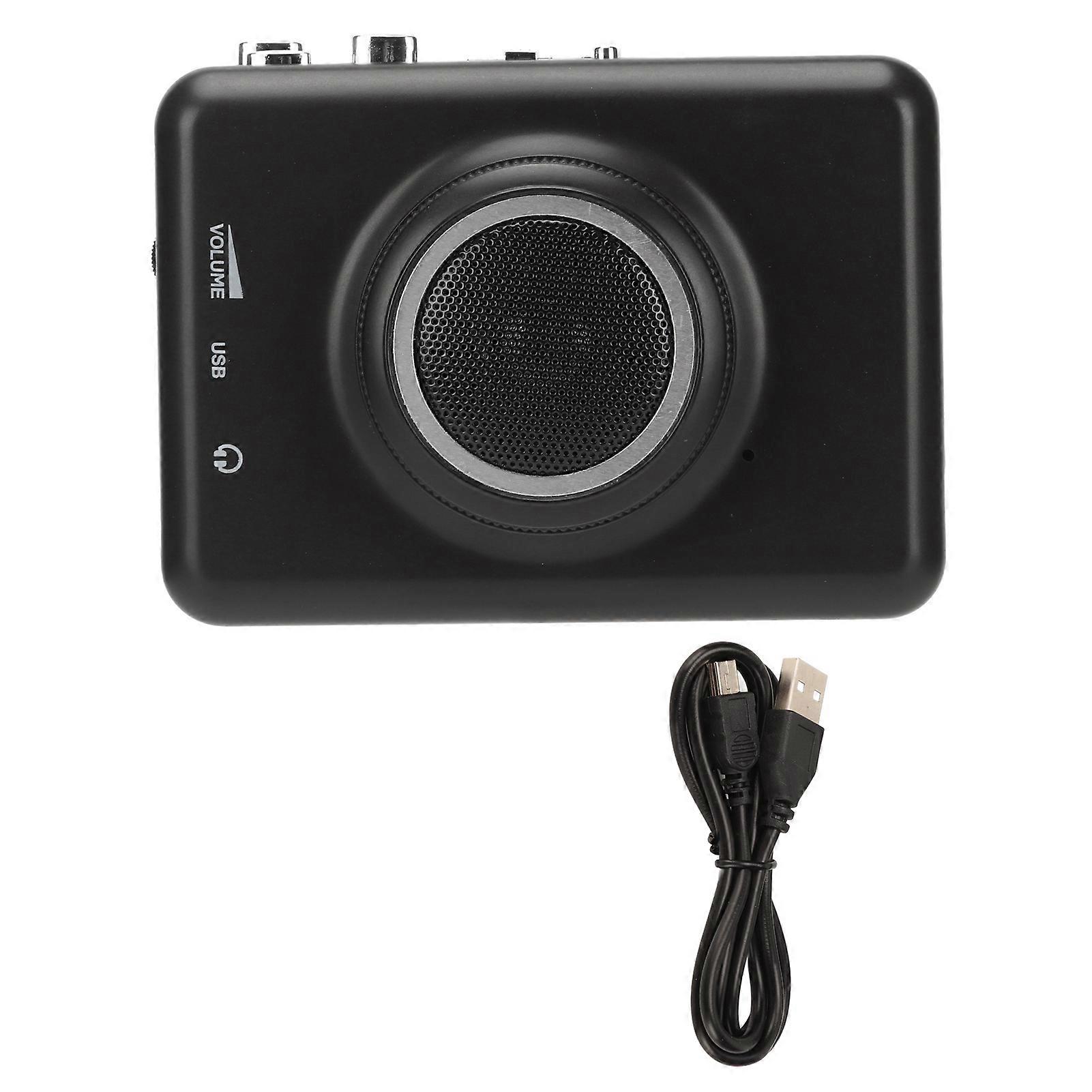 Cassette to MP3 Converter Retro HiFi Stereo USB Cassette Tape Player with Detachable Speaker