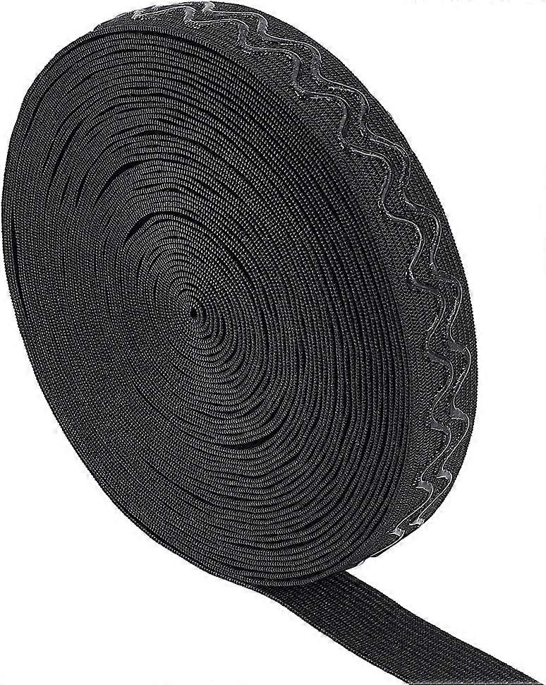 10 Yards Non-Slip Silicone Elastic Grip Tape 0.73" Black Elastic Bobbin Knitted Elastic Silicone Elastic Grip Tape for Garment Sewing Projects