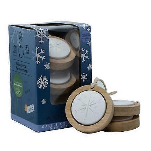 冬季卵石扩散石，3 件装，由 Le Comptoir Aroma 提供