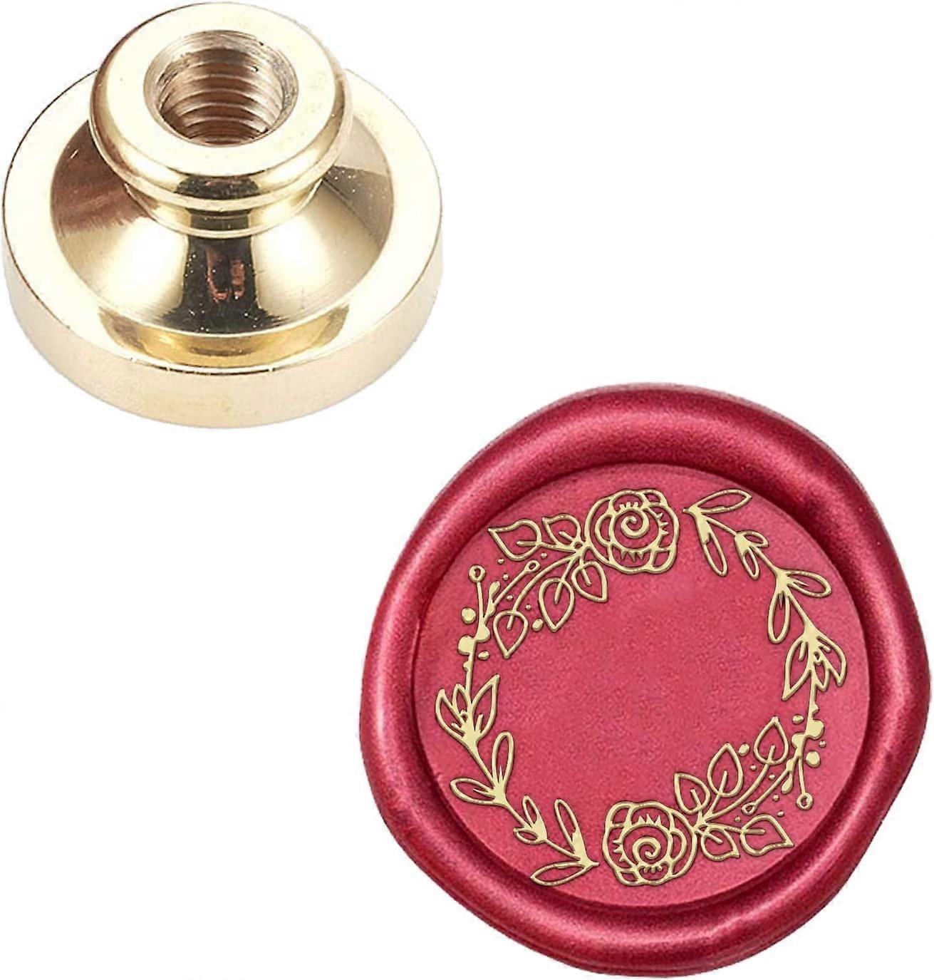 ワックスシールスタンプヘッドガーランド取り外し可能なシーリング真鍮スタンプヘッドクリエイティブギフト封筒招待状カードデコレーション用