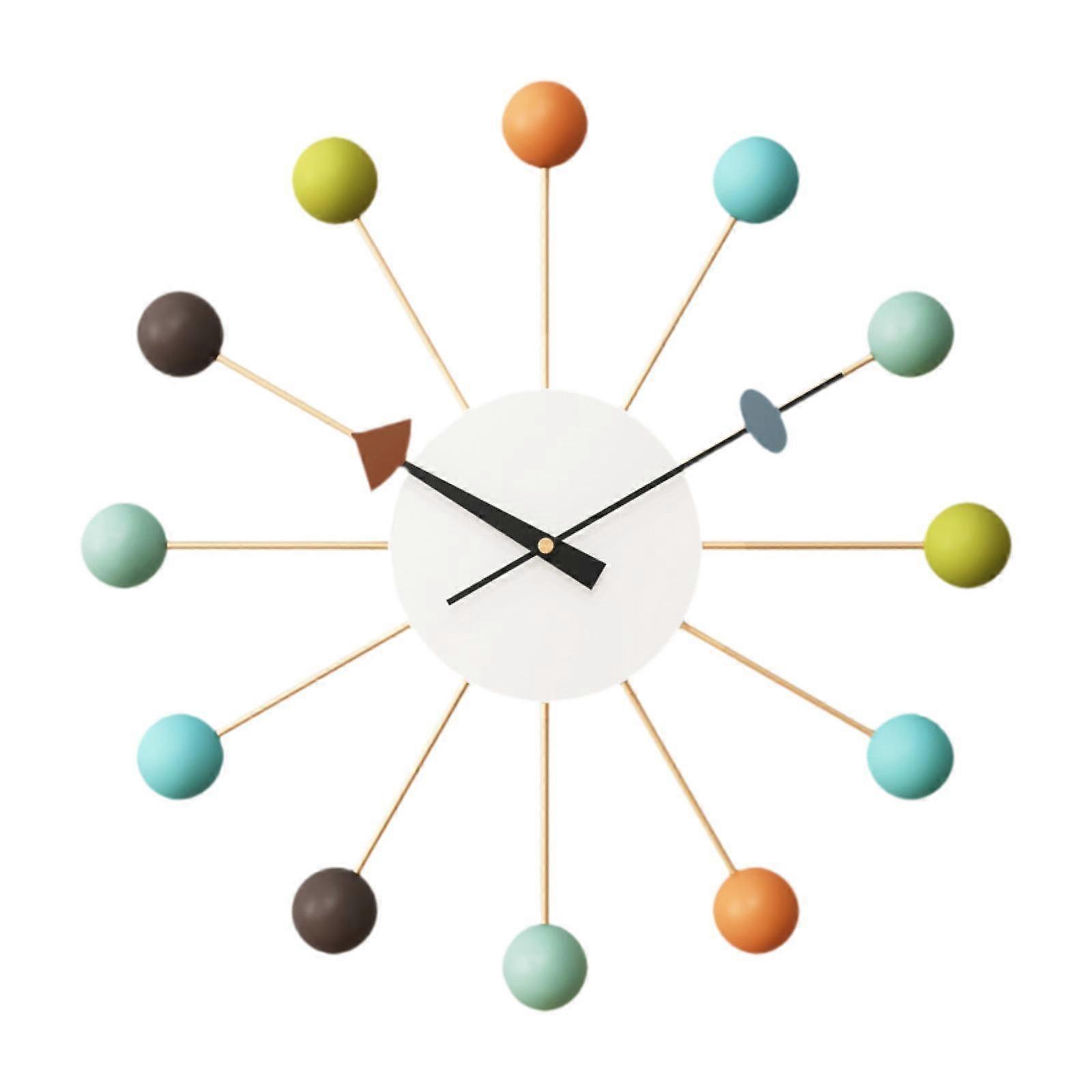 50cm Wall Clock Creative Gift Decorative Clock for Study Room Indoor Kitchen