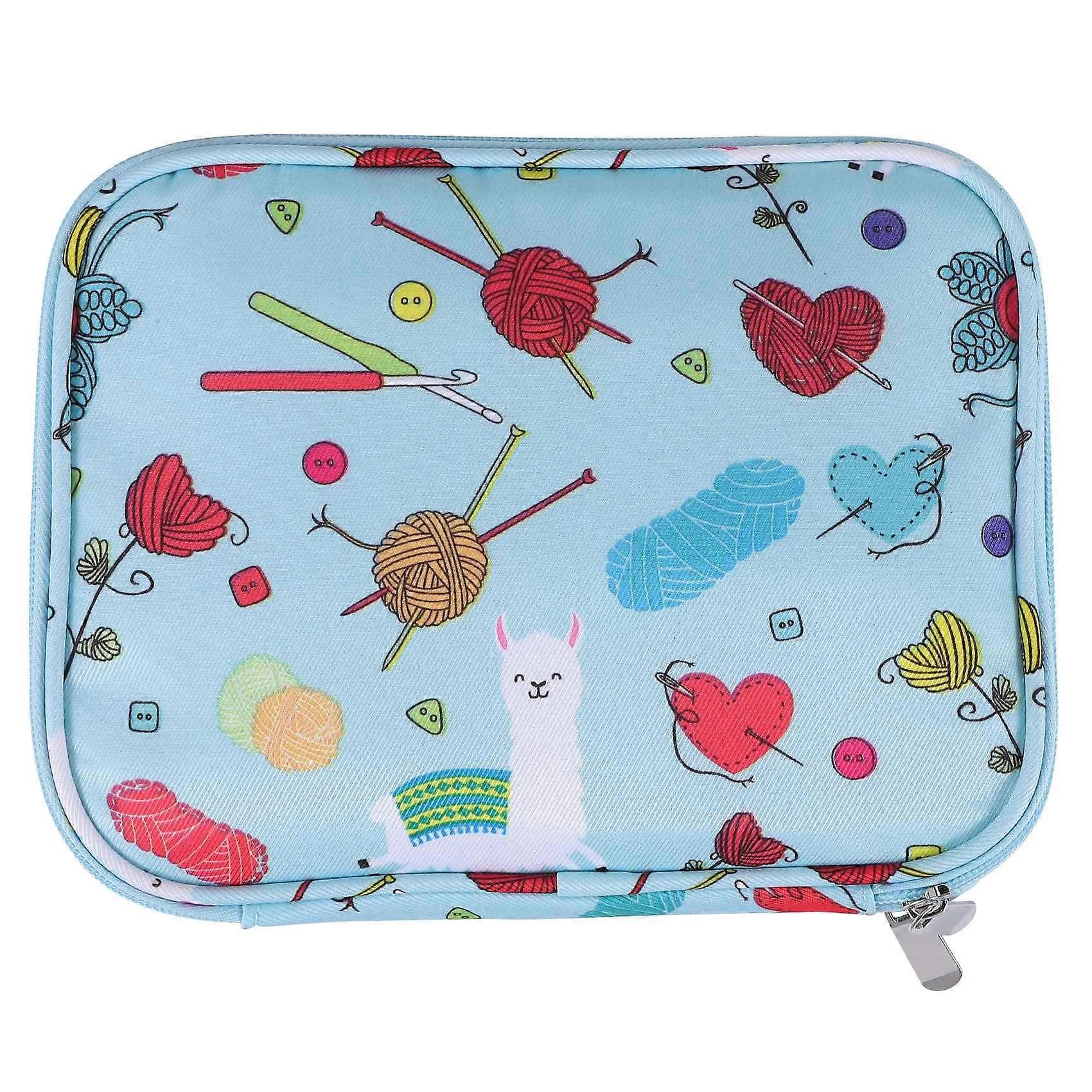 Empty Knitting Needles Case Travel Storage Organizer Storage Bag for Circular Knitting Needles and
