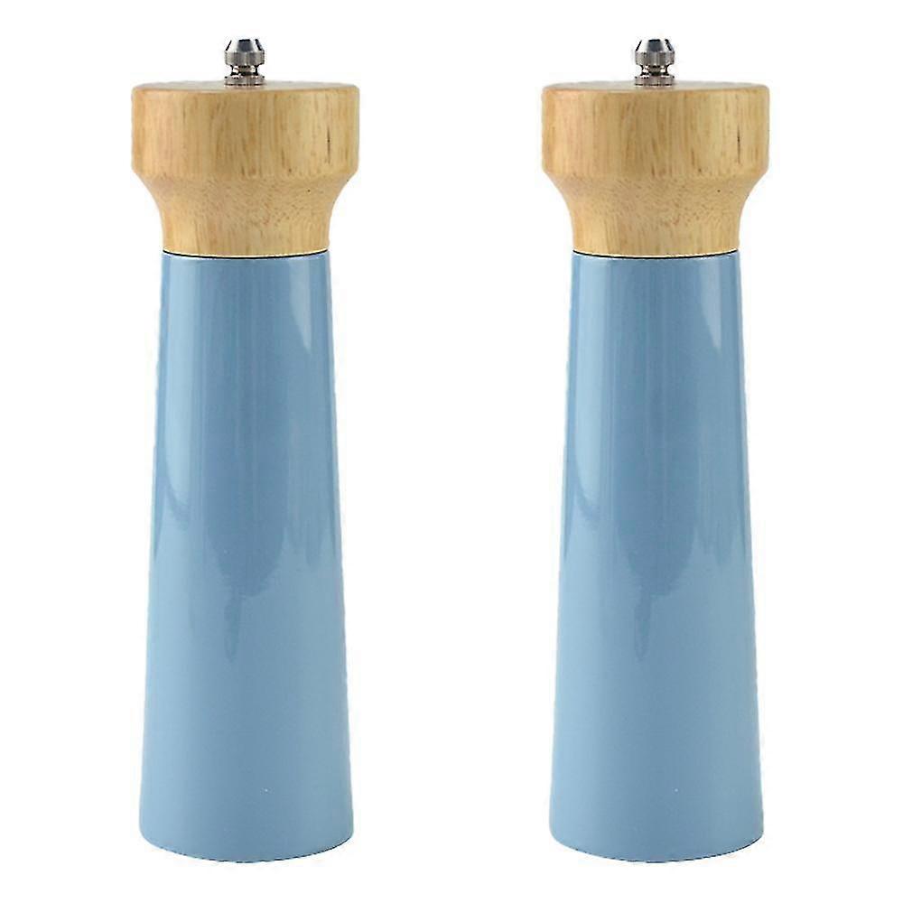 Moedores de sal e pimenta branco shaker de madeira