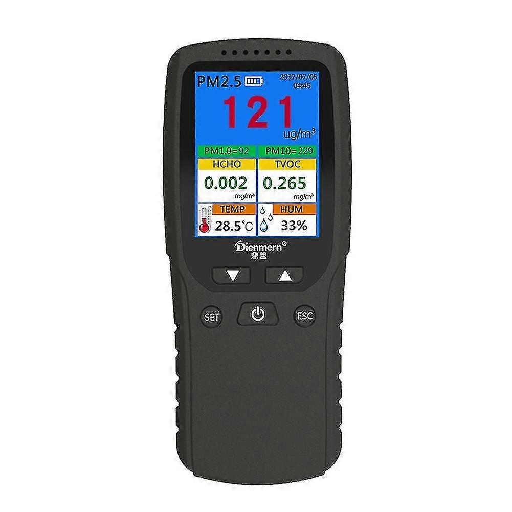 Monitor kvality vzduchu 9 v 1 Vnútorný Vonkajší Pm2.5, PM1.0, PM10, Hcho, Tester Detektor Senzor Teploty A Vlhkosti