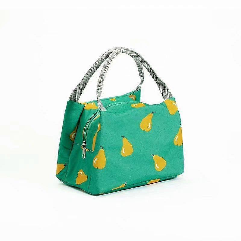 Outdoor picnic portable portable lunch bag (blue-green)