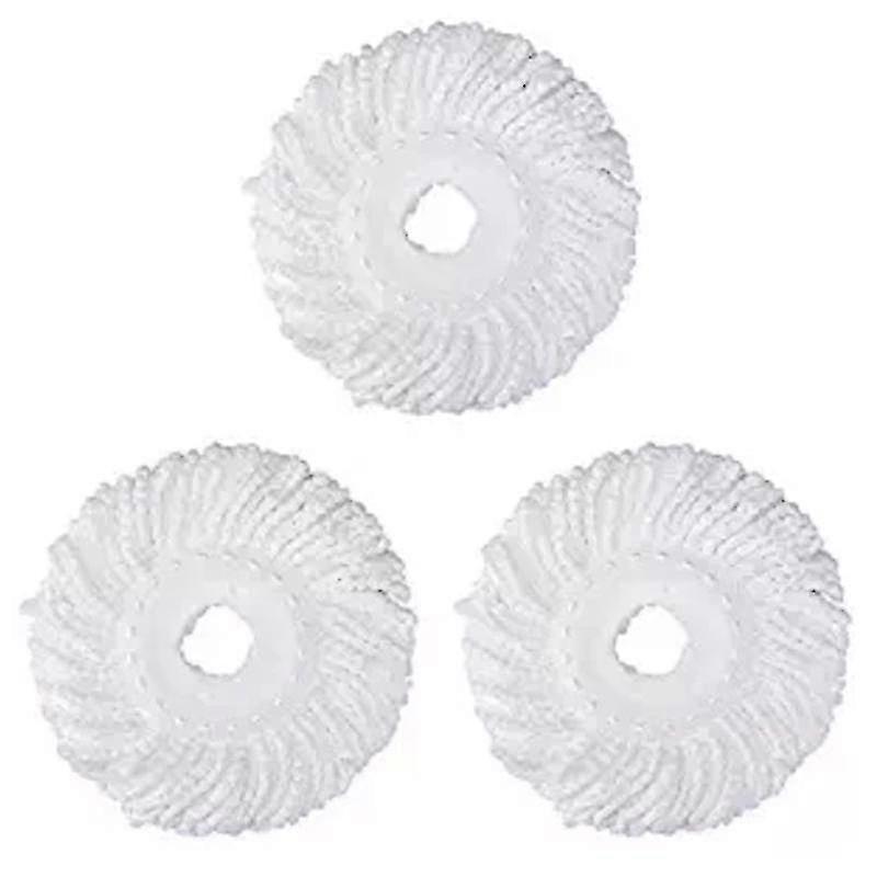 3 Replacement Mop -head Refill For 360 Spin Magic Mop-microfiber Replacement Mop Head-round Shape