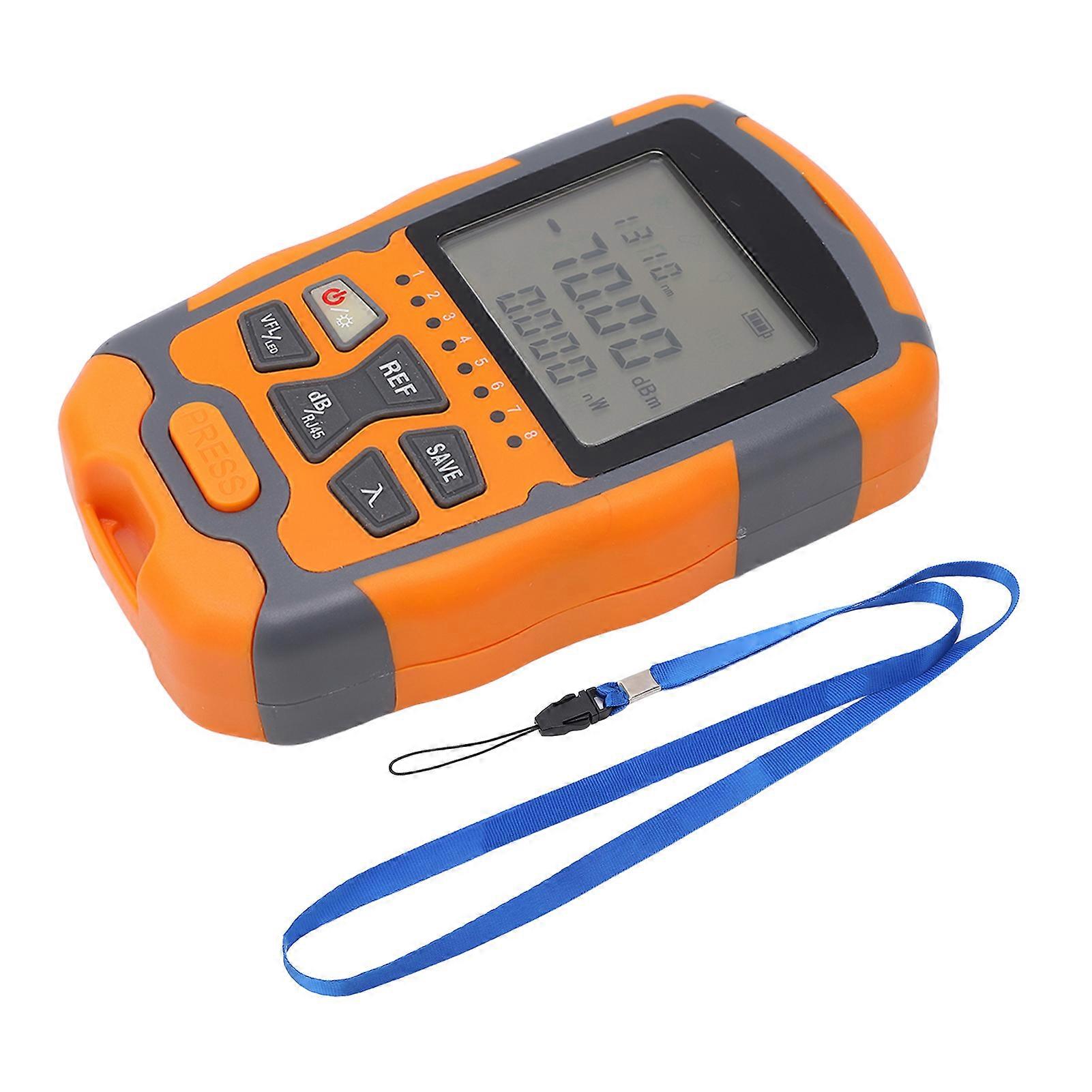 Optical Fiber Power Meter Digital Display Optic Cable Tester ?70~+10dbm for Communication 15MW