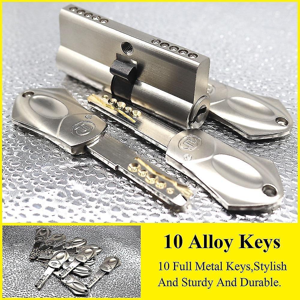 Lot De 4 Verrous De Sécurité En Alliage De Zinc Avec 8 Clés Pour Porte, Armoire, Boîte Aux Lettres, Tiroir, Vitrine De Bureau, Différents Cylindres De Verrouillage (26 Mm