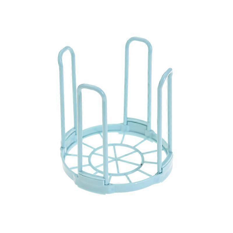 Bowl Rack Organizer Plastic Dish Drying Display Rack Non-Slip Drainer For Stacking And Draining Bowls(Blue)