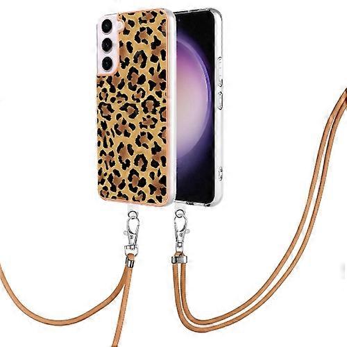 For Samsung Galaxy S22 5G Electroplating Dual-side IMD Phone Case with Lanyard