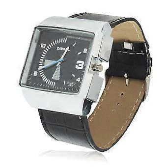 Stylish Quartz Wrist Watch with Leather Band