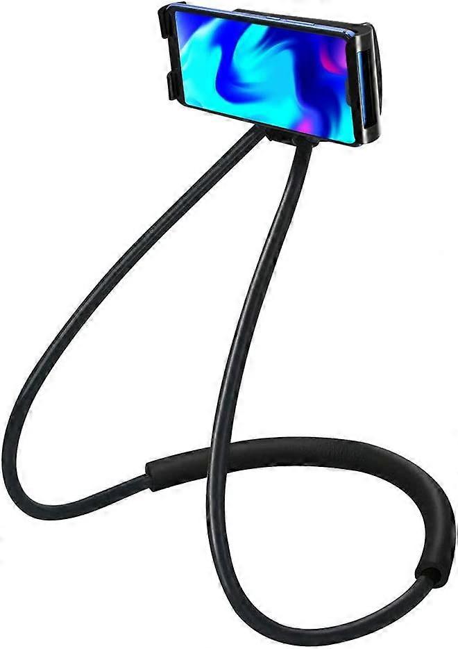 ZK- Universal mobile phone neck support, lazy neck support, mobile phone neck hanging mobile phone (black)