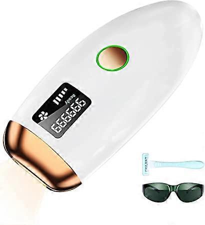 ZK-Epilator, IPL Home Epilator for Men and Women, Painless Permanent Body Laser Hair Removal, Bikini Area Hair Removal, Glitter, White