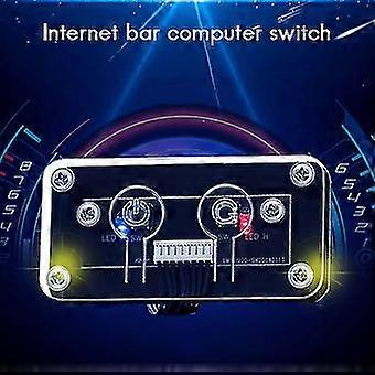 Desktop Computer Switch External Power Switch Power Button+restart Button Pc Case Power Supply Butt